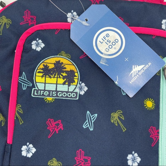 Life is good X High Sierra laptop backpack NWT - Picture 4 of 9